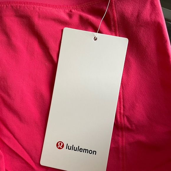 NWT Lululemon lip gloss Pink Speed Up High Rise Lined 4” Short Size 4 - Picture 5 of 6